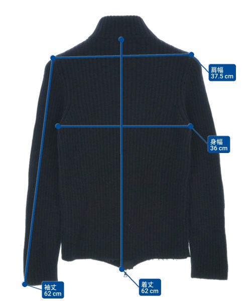 PRADA（プラダ）カーディガン 紺 サイズ:46(M位) メンズ/2200660377025