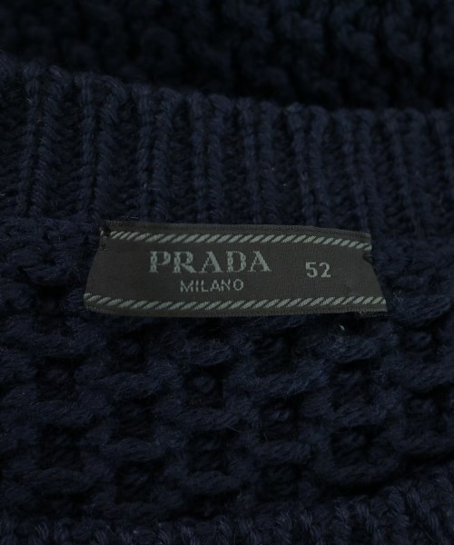 PRADA（プラダ）ニット・セーター 紺 サイズ:52(XXL位) メンズ/2200660909028