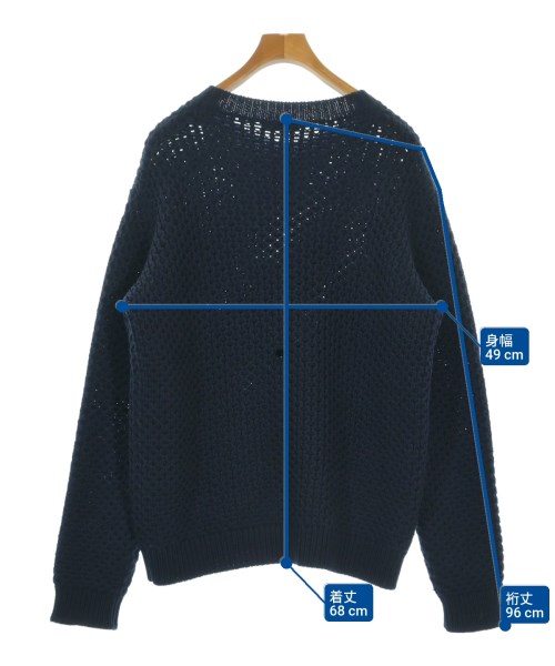 PRADA（プラダ）ニット・セーター 紺 サイズ:52(XXL位) メンズ/2200660909028