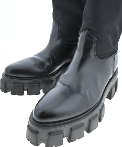 PRADA（プラダ）ブーツ 黒 サイズ:EU37 1/2(24cm位) レディース/2200661060087