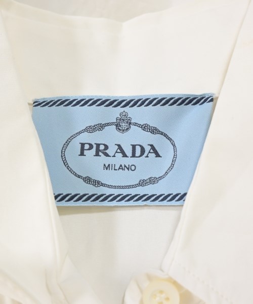 PRADA（プラダ）シャツワンピース 白 サイズ:40(M位) レディース/2200661060148
