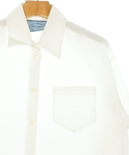 PRADA（プラダ）シャツワンピース 白 サイズ:40(M位) レディース/2200661060148
