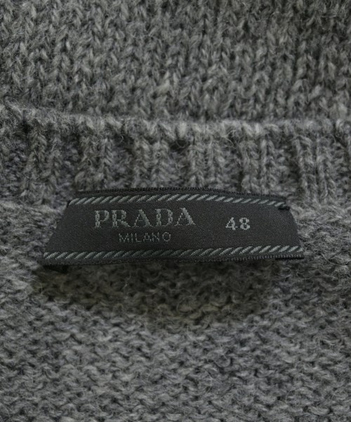 PRADA（プラダ）ニット・セーター グレー サイズ:48(L位) メンズ/2200658788086