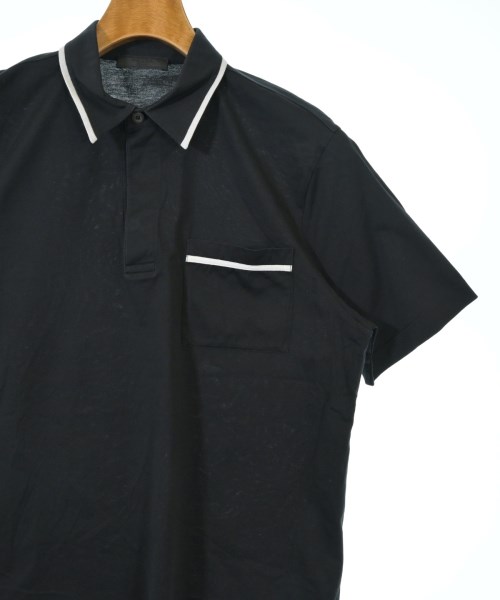 PRADA（プラダ）ポロシャツ 黒 サイズ:M メンズ/2200658788093