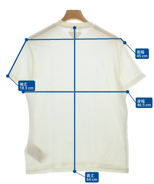 PRADA（プラダ）Tシャツ・カットソー 白 サイズ:M メンズ/2200661362037