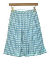PRADA（プラダ）ひざ丈スカート 青 サイズ:36(XS位) レディース/2200658015021