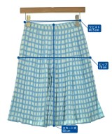 PRADA（プラダ）ひざ丈スカート 青 サイズ:36(XS位) レディース/2200658015021