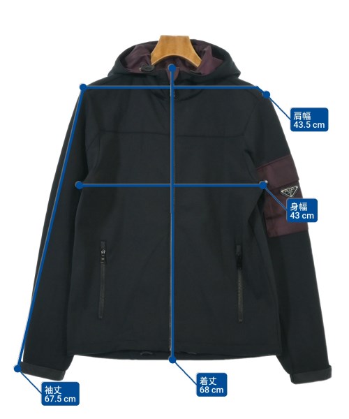 PRADA（プラダ）パーカー 黒 サイズ:S メンズ/2200661887035