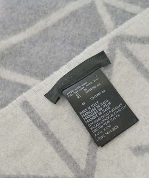 PRADA（プラダ）マフラー グレー サイズ:- レディース/2200660527048