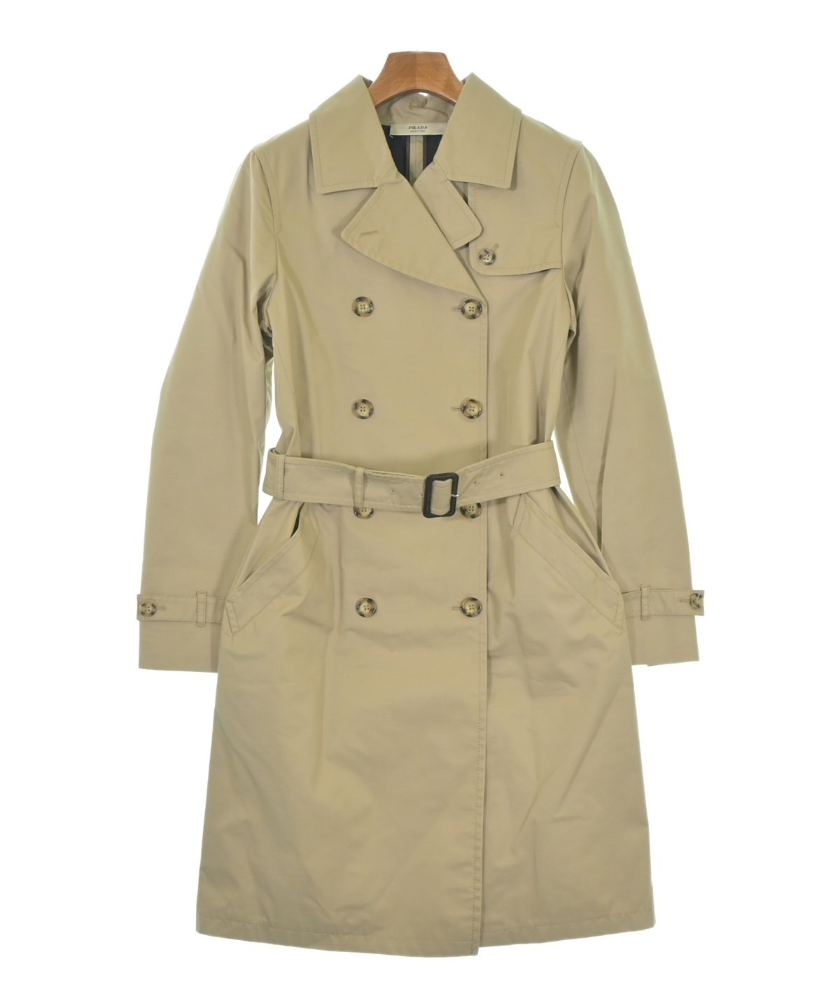 PRADA（プラダ）トレンチコート ベージュ サイズ:38(S位) レディース