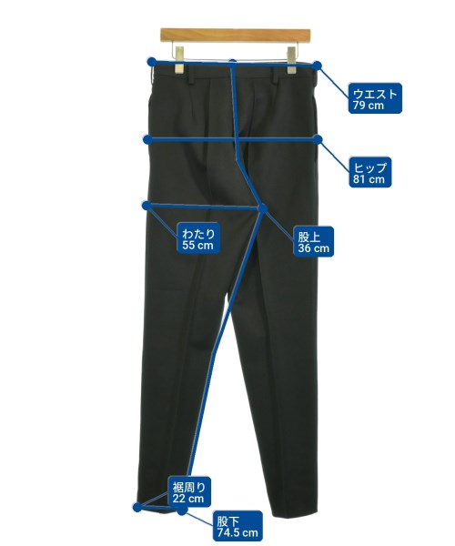 PRADA（プラダ）スラックス 黒 サイズ:48(L位) メンズ/2200710672025
