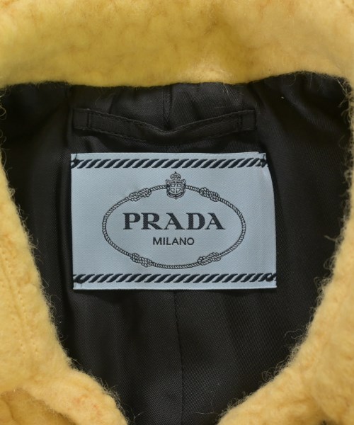 PRADA（プラダ）ステンカラーコート 黄 サイズ:38(S位) レディース/2200710714527