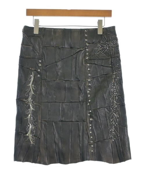 PRADA（プラダ）ひざ丈スカート 茶 サイズ:38(S位) レディース/2200711532045