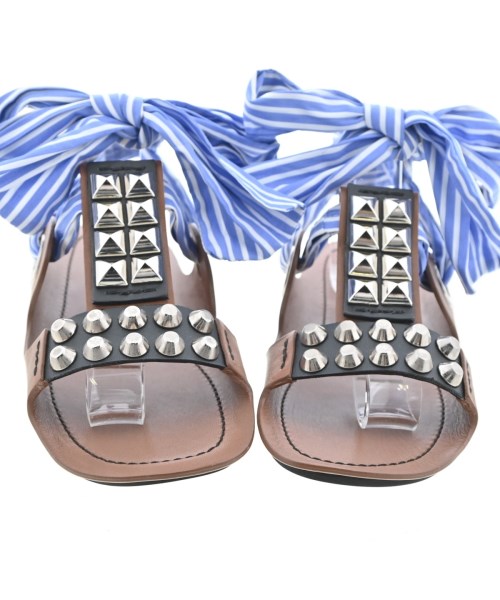 PRADA（プラダ）サンダル 茶 サイズ:EU37 1/2(24cm位) レディース/2200711838062