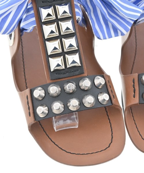 PRADA（プラダ）サンダル 茶 サイズ:EU37 1/2(24cm位) レディース/2200711838062