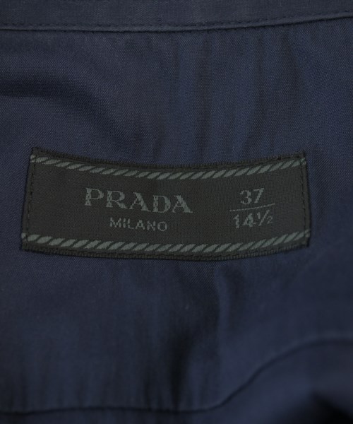 PRADA（プラダ）ドレスシャツ 紺 サイズ:37(XS位) メンズ/2200710729019