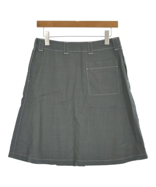 PRADA（プラダ）ひざ丈スカート グレー サイズ:38(S位) レディース/2200713578157