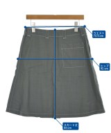 PRADA（プラダ）ひざ丈スカート グレー サイズ:38(S位) レディース/2200713578157