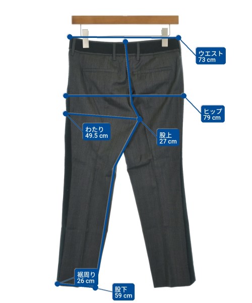 PRADA（プラダ）スラックス グレー サイズ:38(S位) レディース/2200713578164
