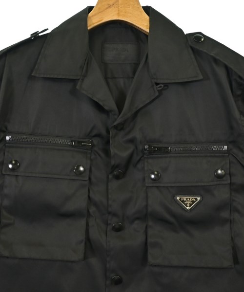 PRADA（プラダ）カジュアルシャツ 黒 サイズ:M メンズ/2200713951011