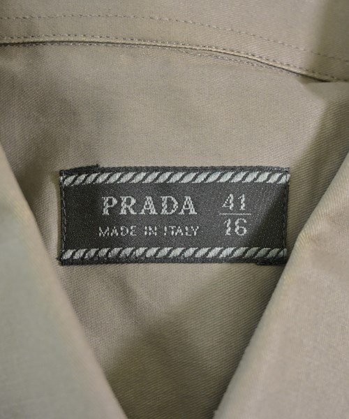 PRADA（プラダ）カジュアルシャツ 茶 サイズ:41(XL位) メンズ/2200714693064