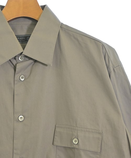 PRADA（プラダ）カジュアルシャツ 茶 サイズ:41(XL位) メンズ/2200714693064