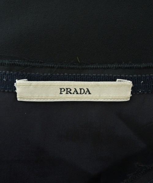 PRADA（プラダ）ひざ丈スカート 紺 サイズ:38(S位) レディース/2200715559048