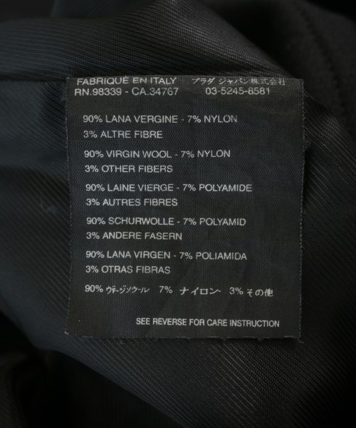 PRADA（プラダ）ひざ丈スカート 黒 サイズ:38(S位) レディース/2200715559055