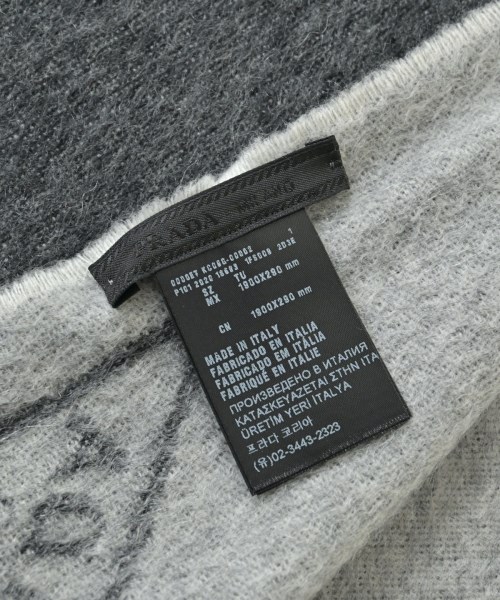 PRADA（プラダ）マフラー グレー サイズ:- レディース/2200716111054