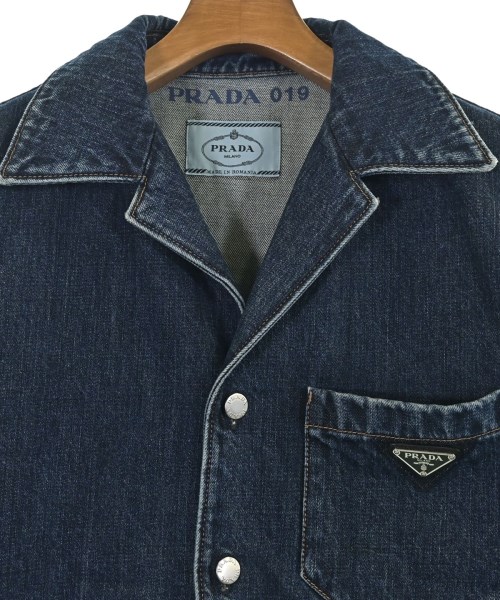 PRADA（プラダ）カジュアルシャツ 紺 サイズ:L メンズ/2200715086797