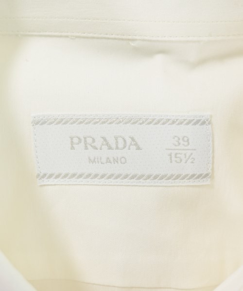 PRADA（プラダ）ドレスシャツ 白 サイズ:39(M位) メンズ/2200717310074