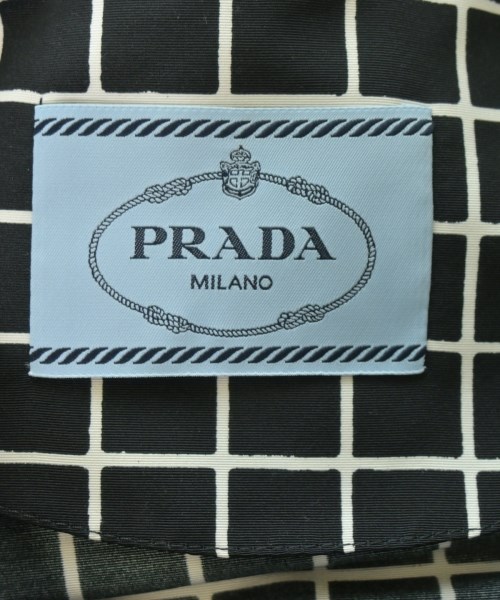 PRADA（プラダ）ステンカラーコート 黒 サイズ:36(XS位) レディース/2200717402304