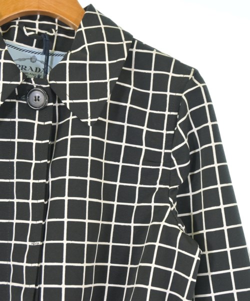 PRADA（プラダ）ステンカラーコート 黒 サイズ:36(XS位) レディース/2200717402304