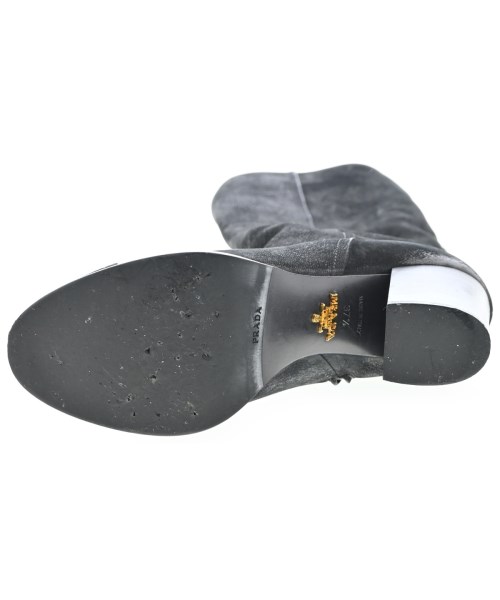 PRADA（プラダ）ブーツ 黒 サイズ:EU37 1/2(24cm位) レディース/2200718235024