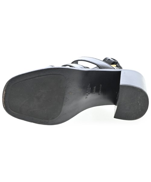 PRADA（プラダ）サンダル 黒 サイズ:EU38 1/2(25cm位) レディース/2200718341121