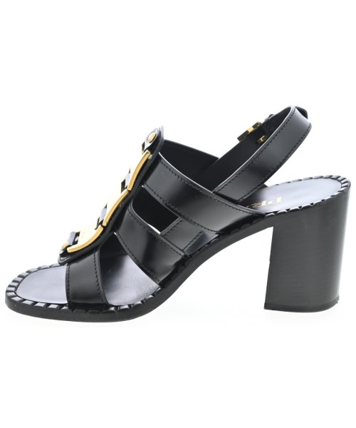 PRADA（プラダ）サンダル 黒 サイズ:EU38 1/2(25cm位) レディース/2200718341121