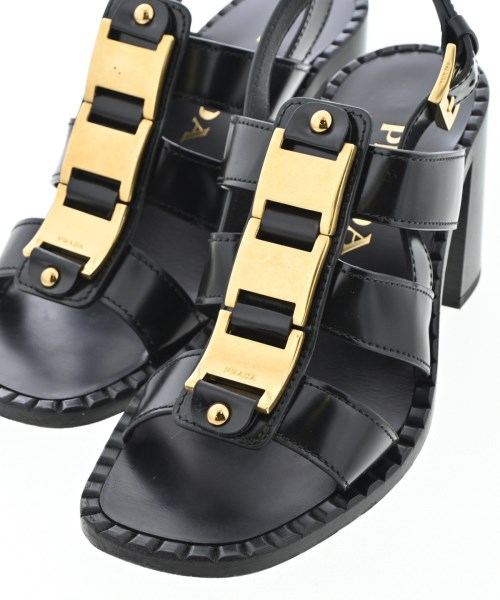 PRADA（プラダ）サンダル 黒 サイズ:EU38 1/2(25cm位) レディース/2200718341121