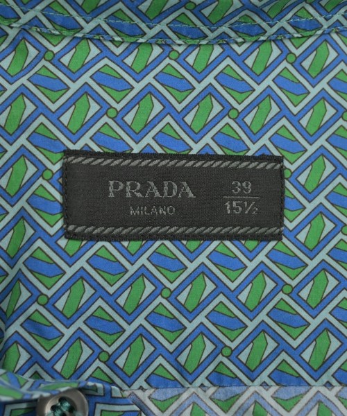 PRADA（プラダ）カジュアルシャツ 緑 サイズ:39(M位) メンズ/2200718552275