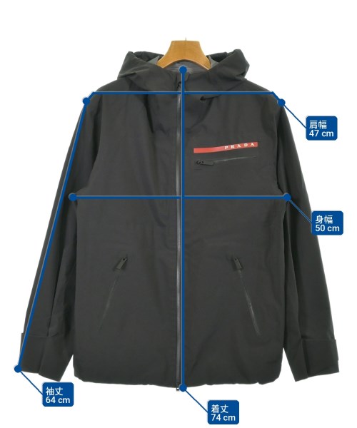 PRADA（プラダ）マウンテンパーカー 黒 サイズ:XS メンズ/2200719326028