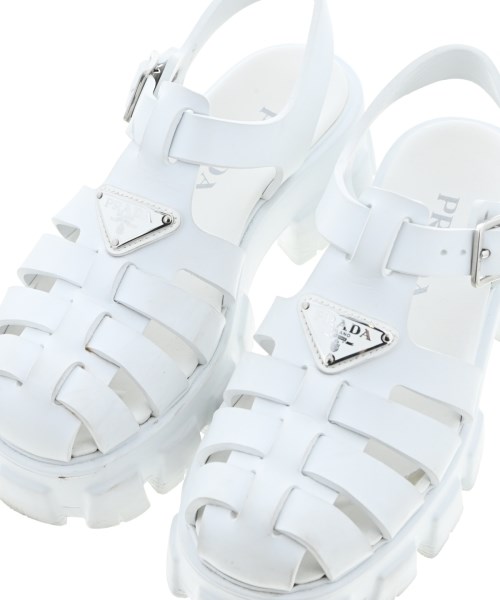 PRADA（プラダ）サンダル 白 サイズ:EU37(23.5cm位) レディース/2200719431104