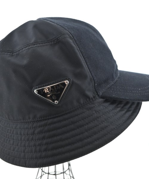 PRADA（プラダ）キャップ 黒 サイズ:XL メンズ/2200718293666
