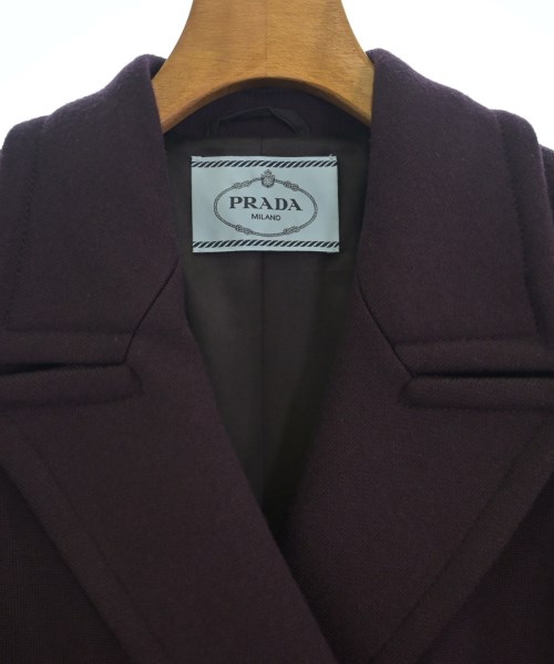 PRADA（プラダ）ピーコート 紫 サイズ:40(M位) レディース/2200719592027