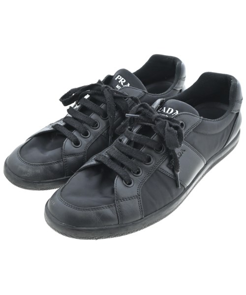PRADA(プラダ)スニーカー 黒 サイズ:8(28cm位)/2200645321098