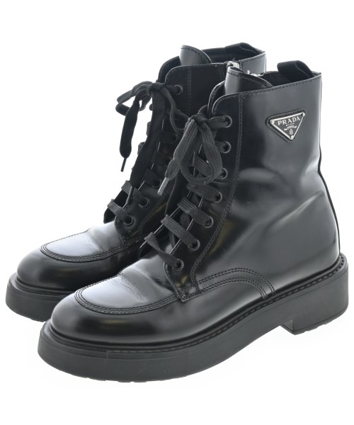 PRADA(プラダ)ブーツ 黒 サイズ:EU36(22.5cm位)/2200645397017