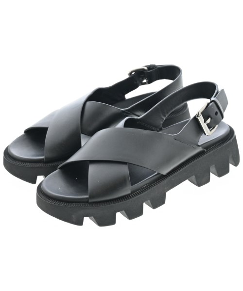 PRADA(プラダ)サンダル 黒 サイズ:EU36(22.5cm位)/2200633088149