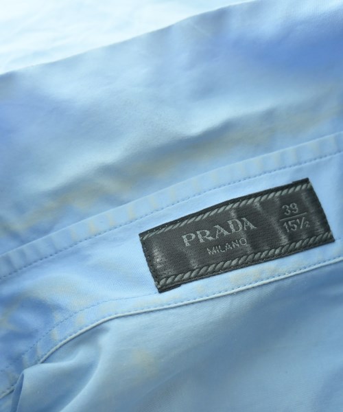 PRADA（プラダ）カジュアルシャツ 青 サイズ:15 1/2(M位) メンズ/2200645582017
