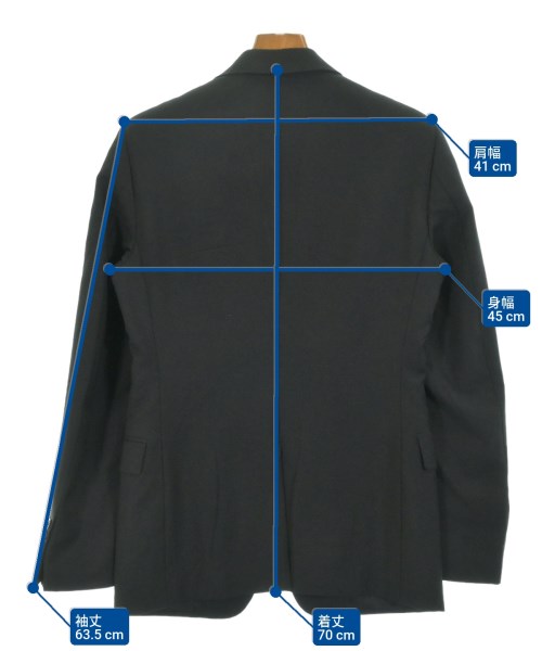 PRADA（プラダ）ビジネス 黒 サイズ:44R/44R(S位) メンズ/2200645828061