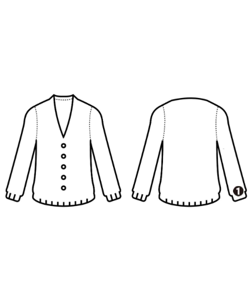 PRADA（プラダ）カーディガン 茶 サイズ:38(S位) レディース/2200645970029