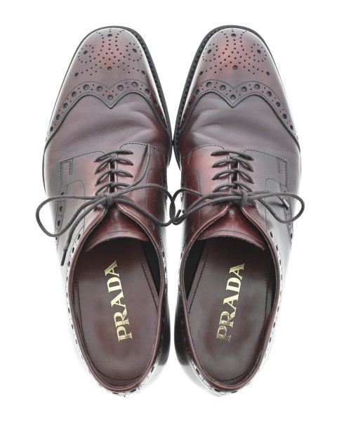 PRADA（プラダ）ビジネス・ドレスシューズ 茶 サイズ:6 1/2(25.5cm位) メンズ/2200645514407