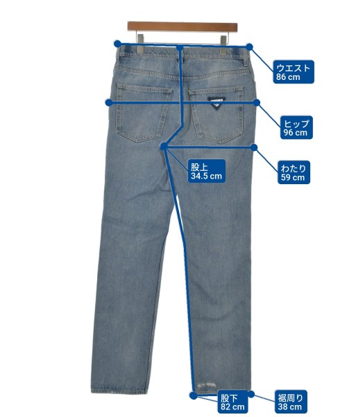 PRADA（プラダ）デニムパンツ 青 サイズ:34(XL位) メンズ/2200646337135